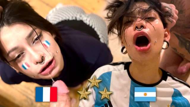 阿根廷夺冠夜!疯狂球迷狂干法国骚货 Meg Vicious 极品巨乳内射爆操